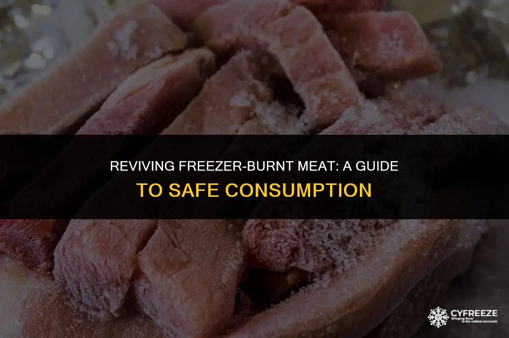 can cooking freezer burnt meat make me throw up