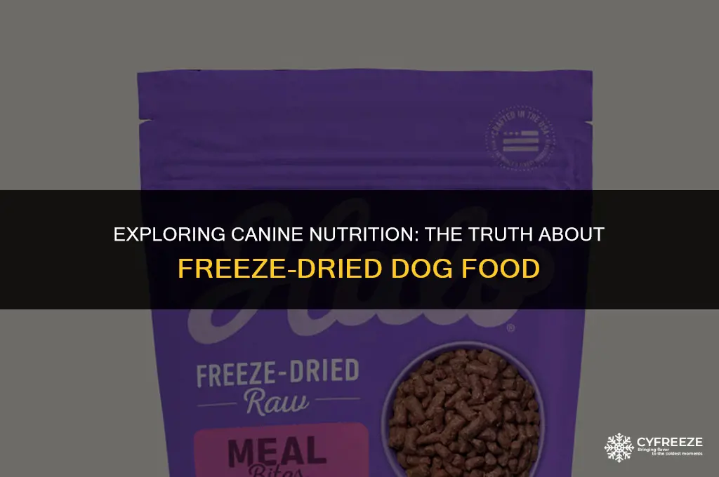 can dogs eat freeze dried food