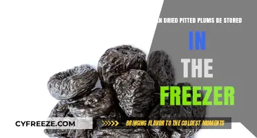 Freezing Dried Pitted Plums: A Handy Storage Solution