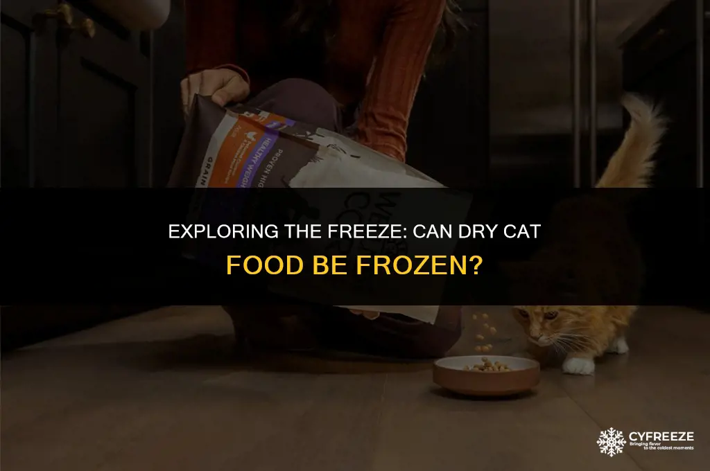 can dry cat food freeze