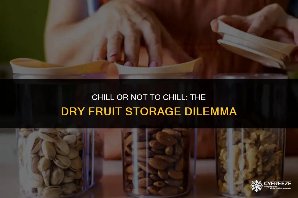 can dry fruits be stored in freezer