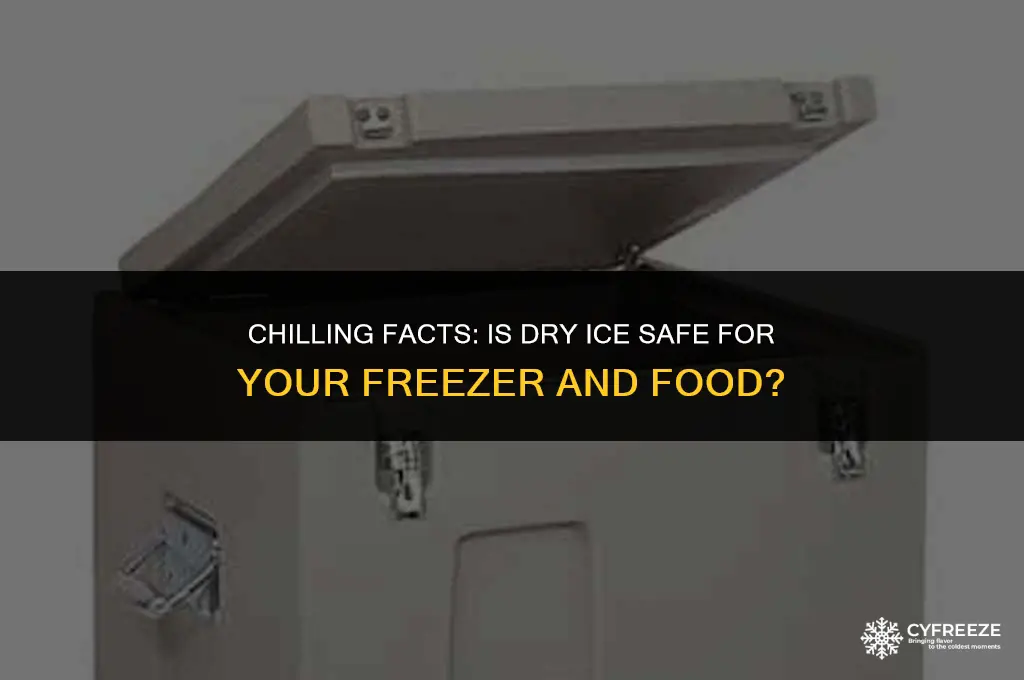 can dry ice be put into freezer with food