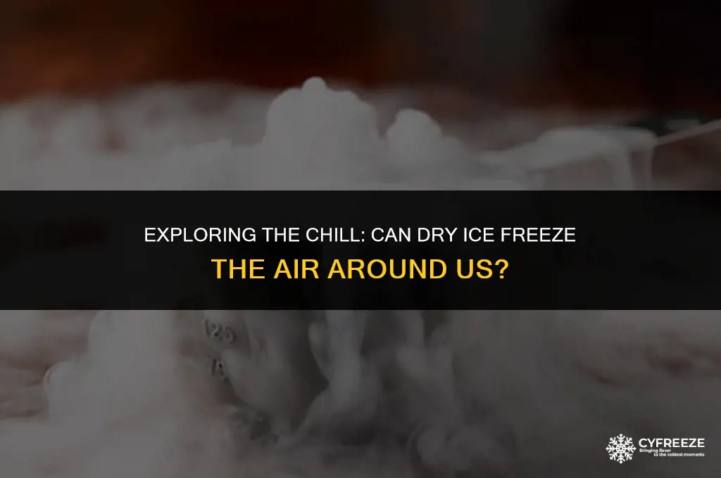 can dry ice be used to freeze air