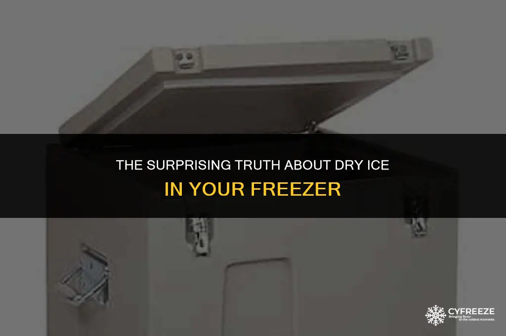 can dry ice evaporate in the freezer