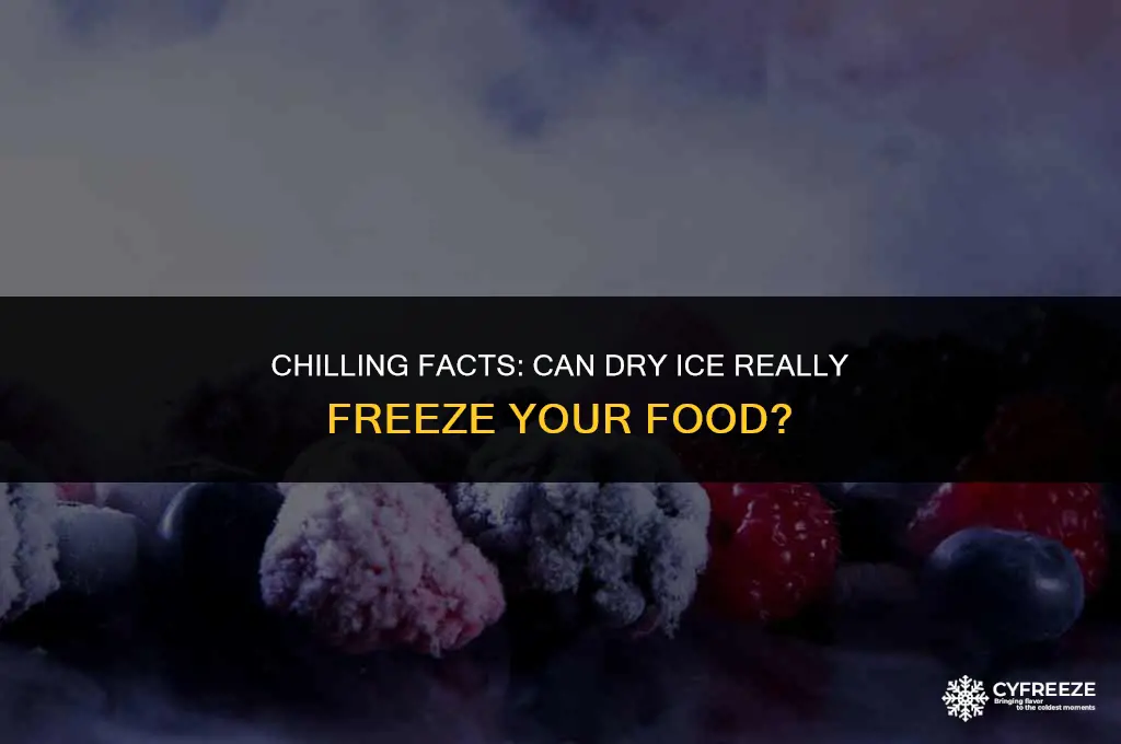 can dry ice freeze food