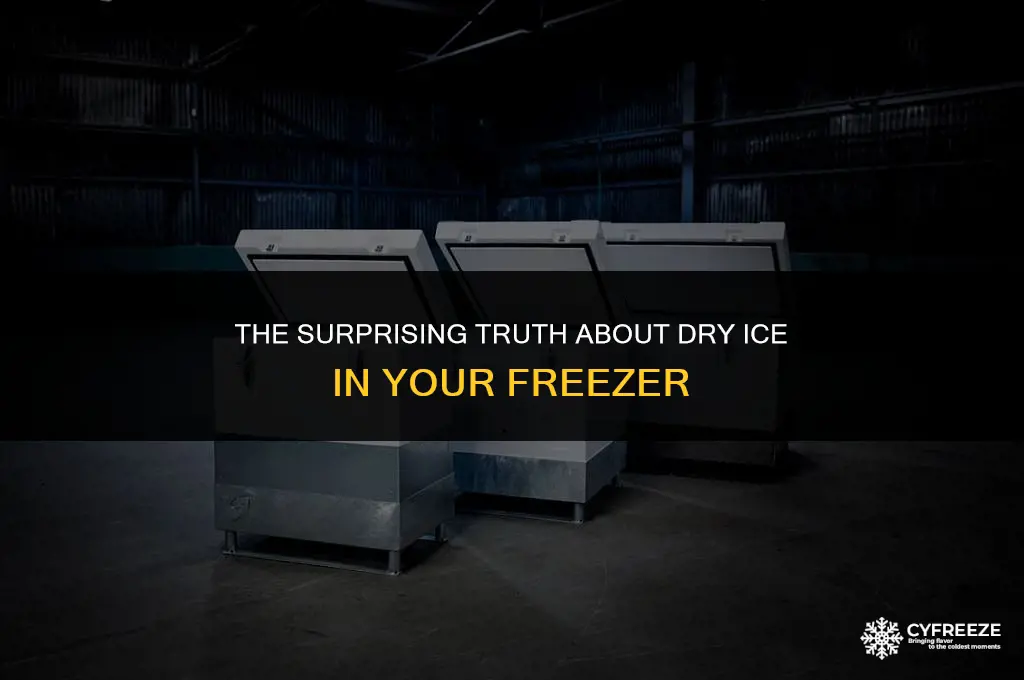 can dry ice melt in the freezer
