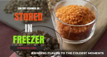 Freezing Dry Legumes: A Convenient Storage Solution or Not?