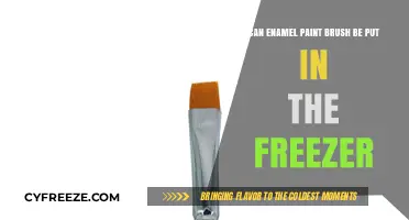 Can You Freeze Enamel Paint Brushes? A Comprehensive Guide