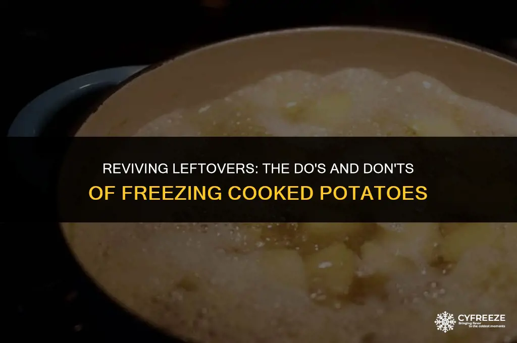 can freeze cooked potatoes