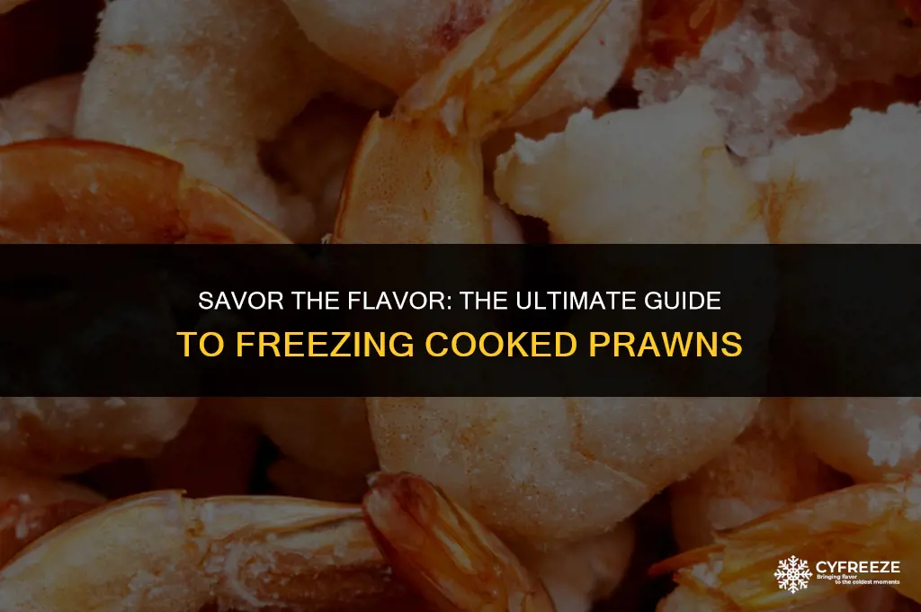 can freeze cooked prawns