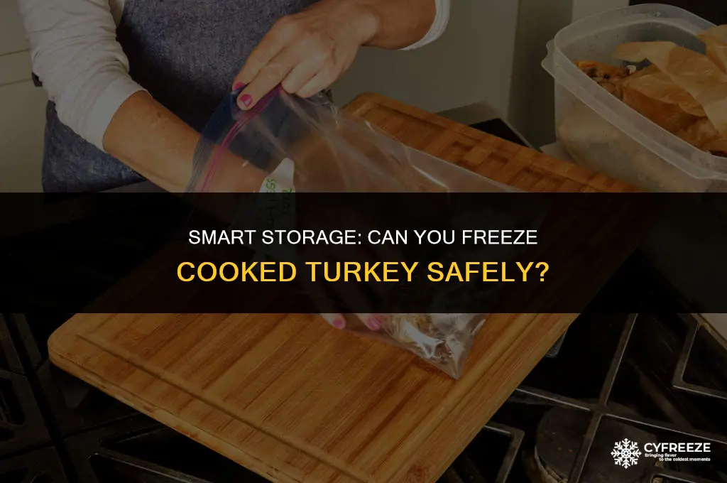 can freeze cooked turkey