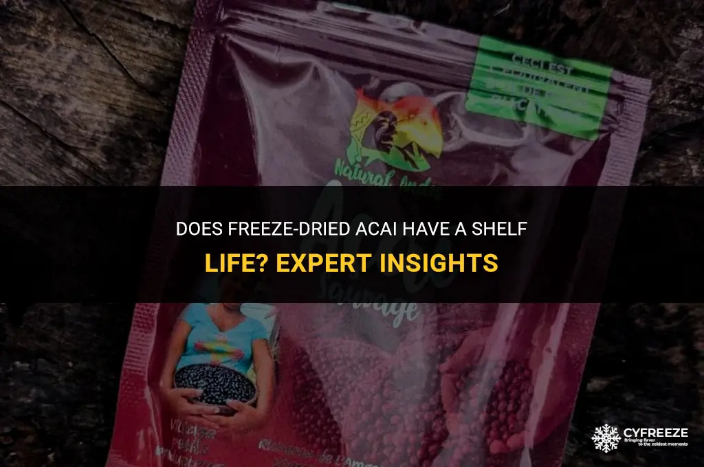 can freeze dried acai go bad