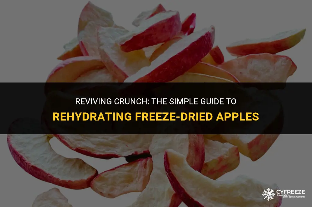 can freeze dried apples be rehydrated with water