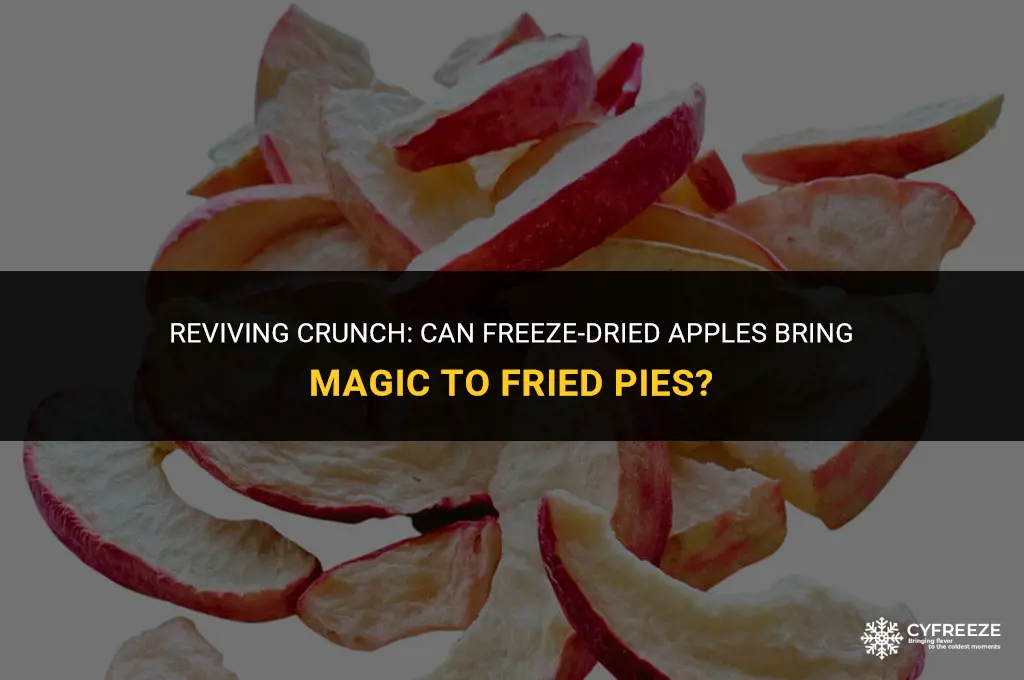 can freeze dried apples be used for fried pies