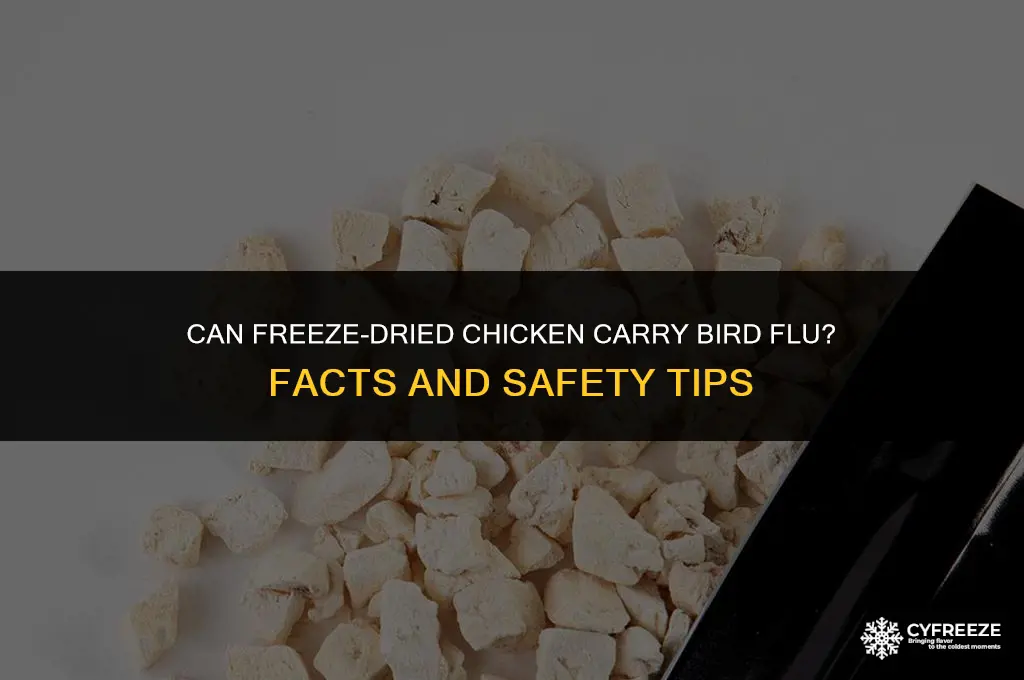 can freeze dried chicken have bird flu
