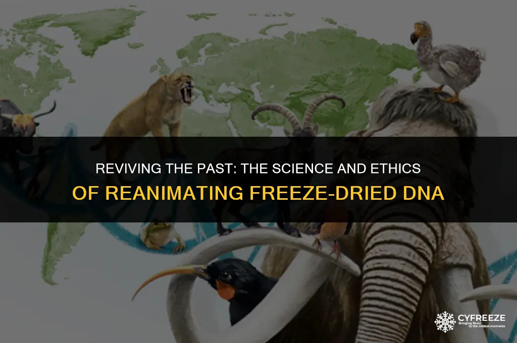 can freeze dried dna be reanimated