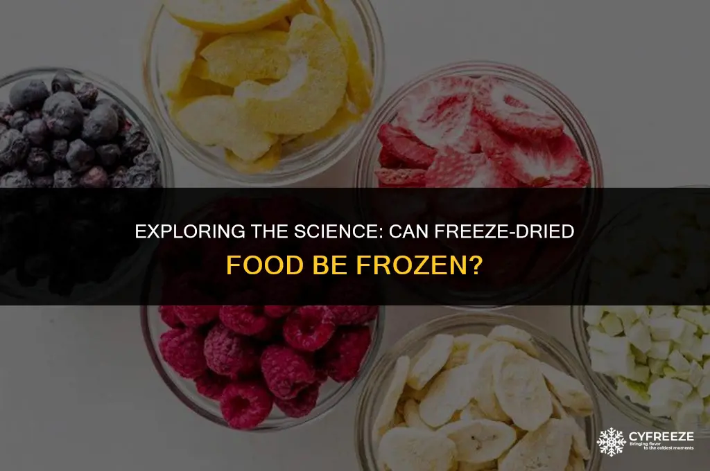 can freeze dried food be frozen