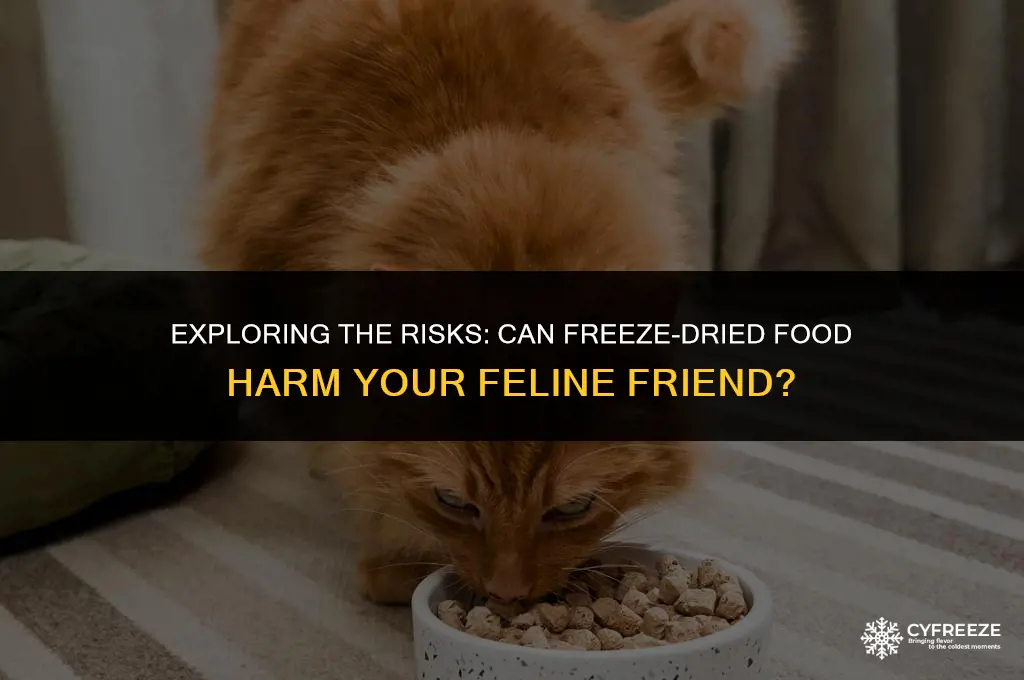 can freeze dried food cause problems for cats