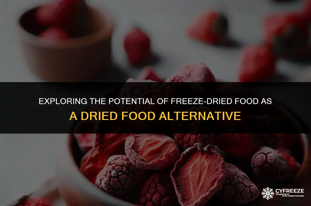 can freeze dried food used as alternative dried food