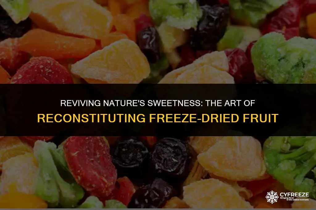 can freeze dried fruit be reconstituted