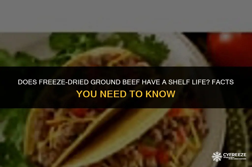 can freeze dried ground beef expire