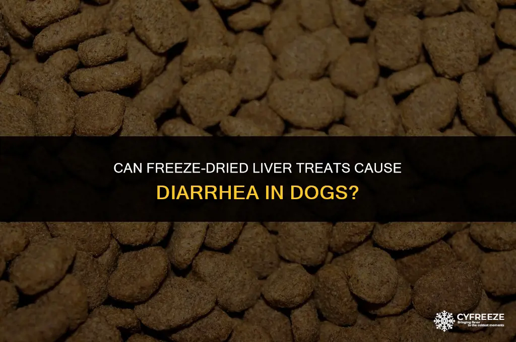 can freeze dried liver treats cause diarrhea in dogs
