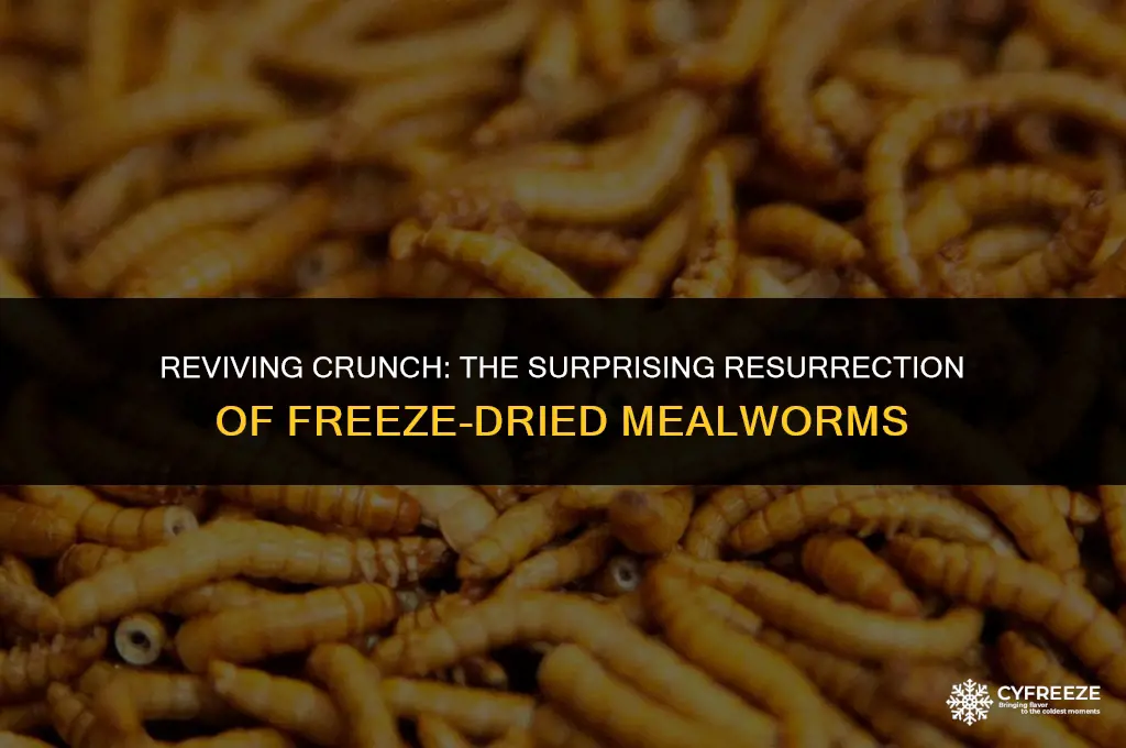 can freeze dried mealworms come back to life