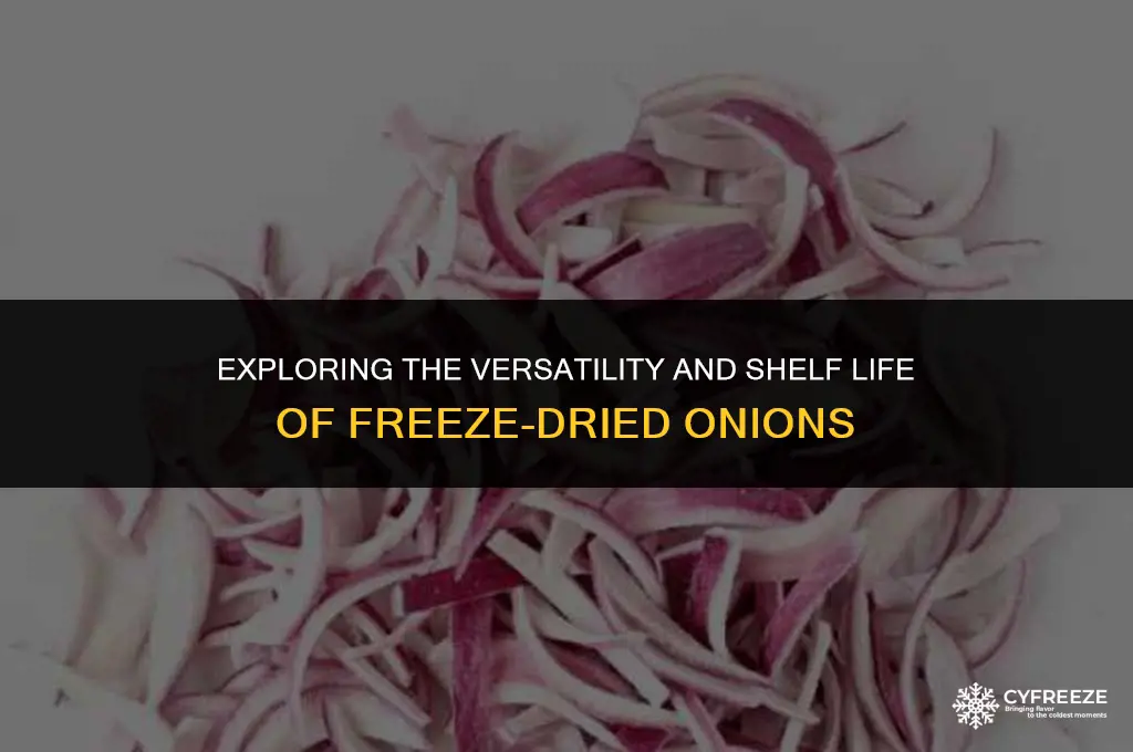 can freeze dried onions be