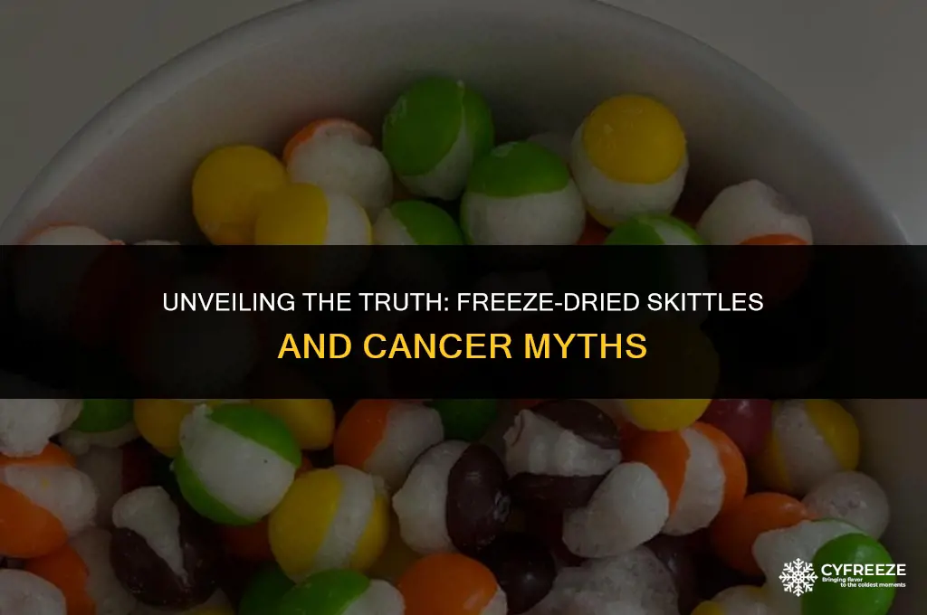 can freeze dried skittles give you cancer