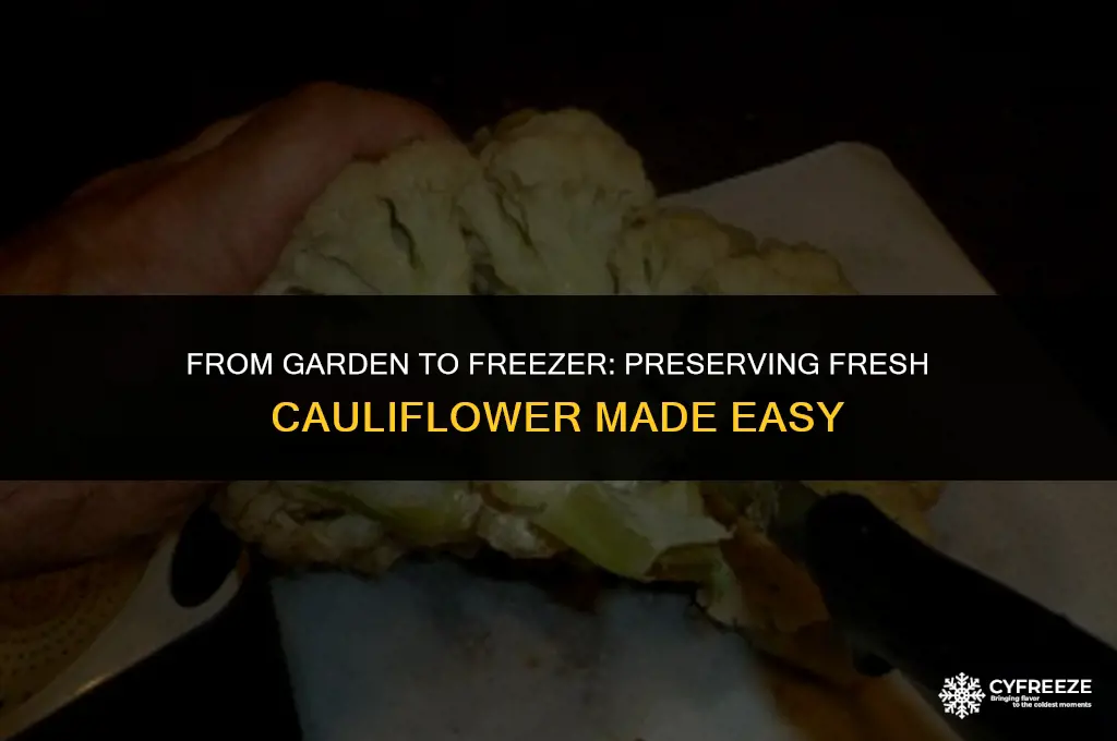 can freeze fresh cauliflower
