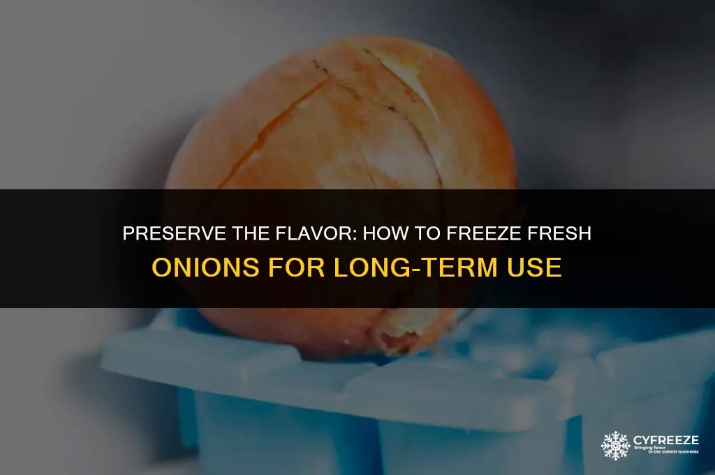can freeze fresh onion
