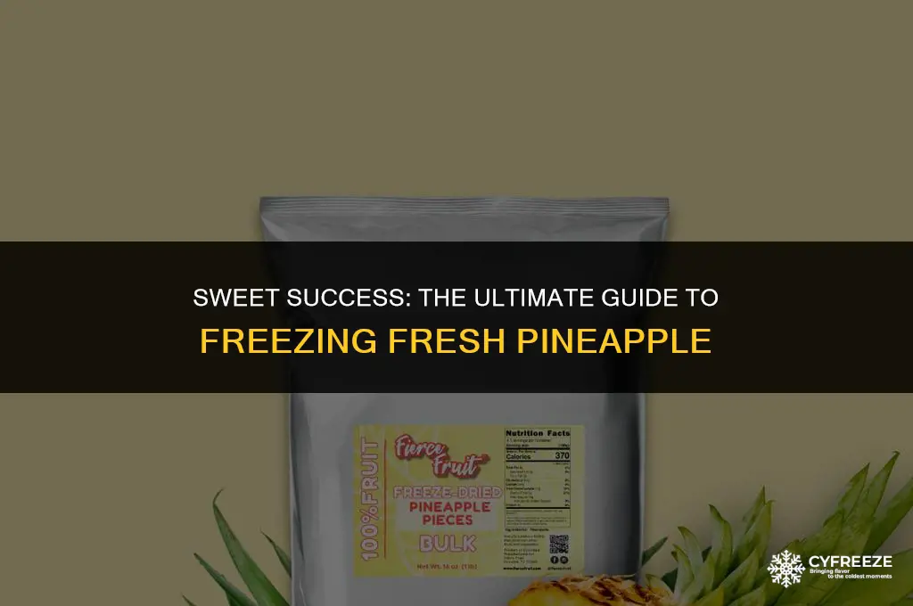can freeze fresh pineapple