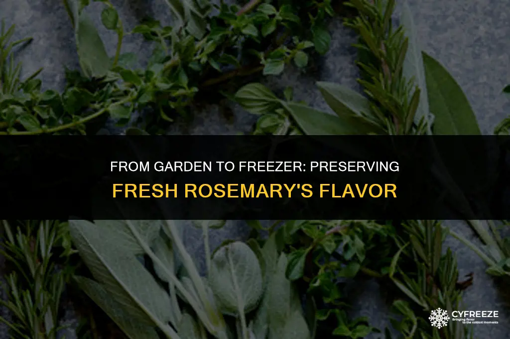 can freeze fresh rosemary