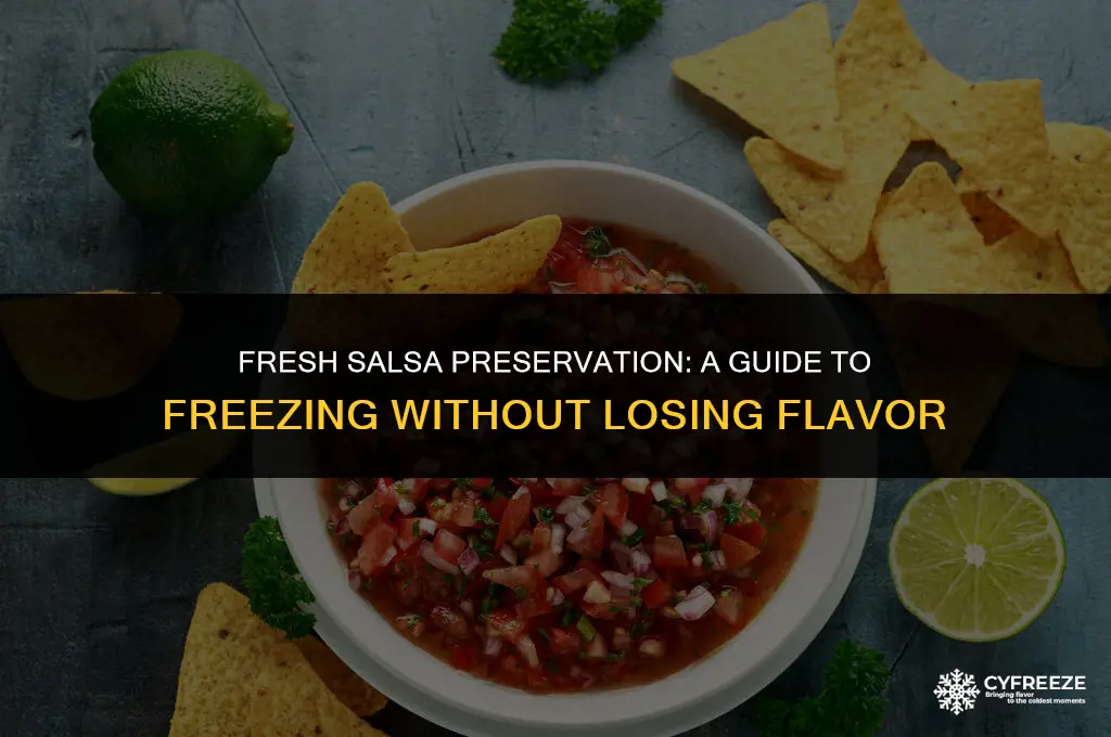 can freeze fresh salsa