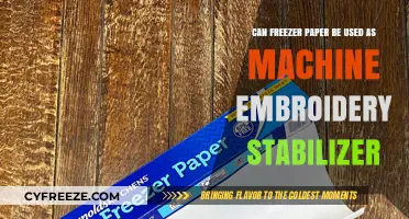 Using Freezer Paper as Machine Embroidery Stabilizer: Tips and Tricks