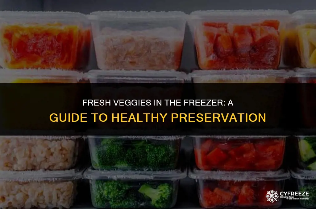 can fresh vegetables go in the freezer