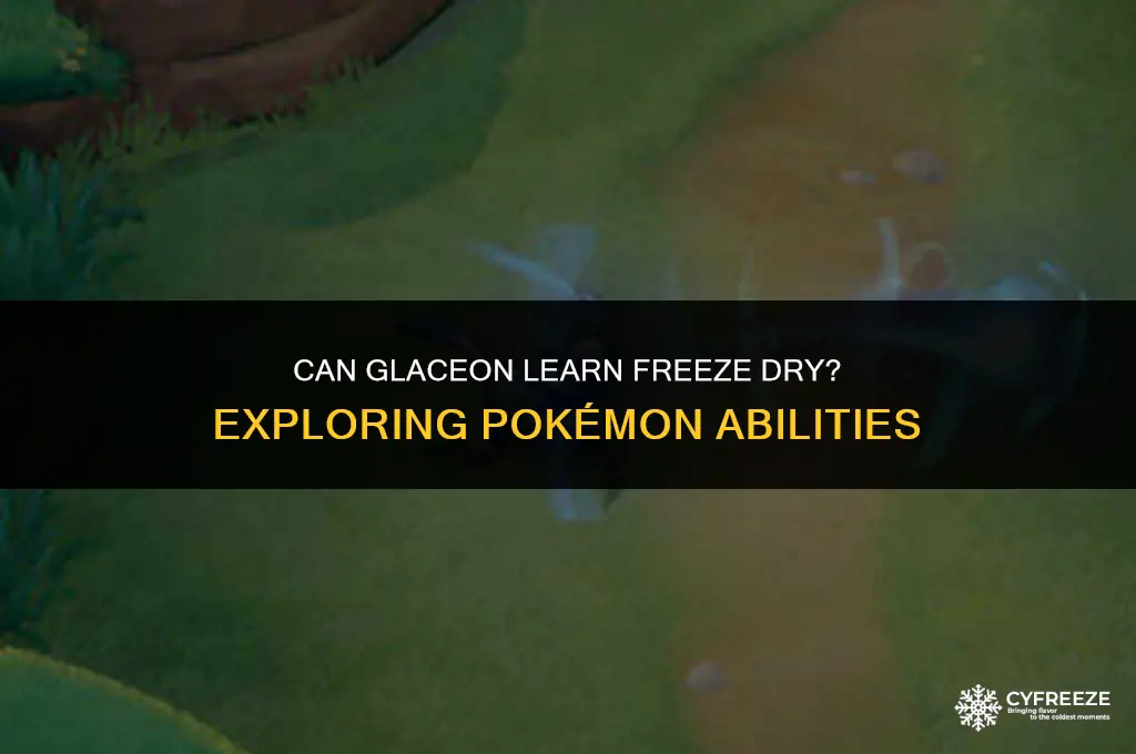 can glaceon learn freeze dry