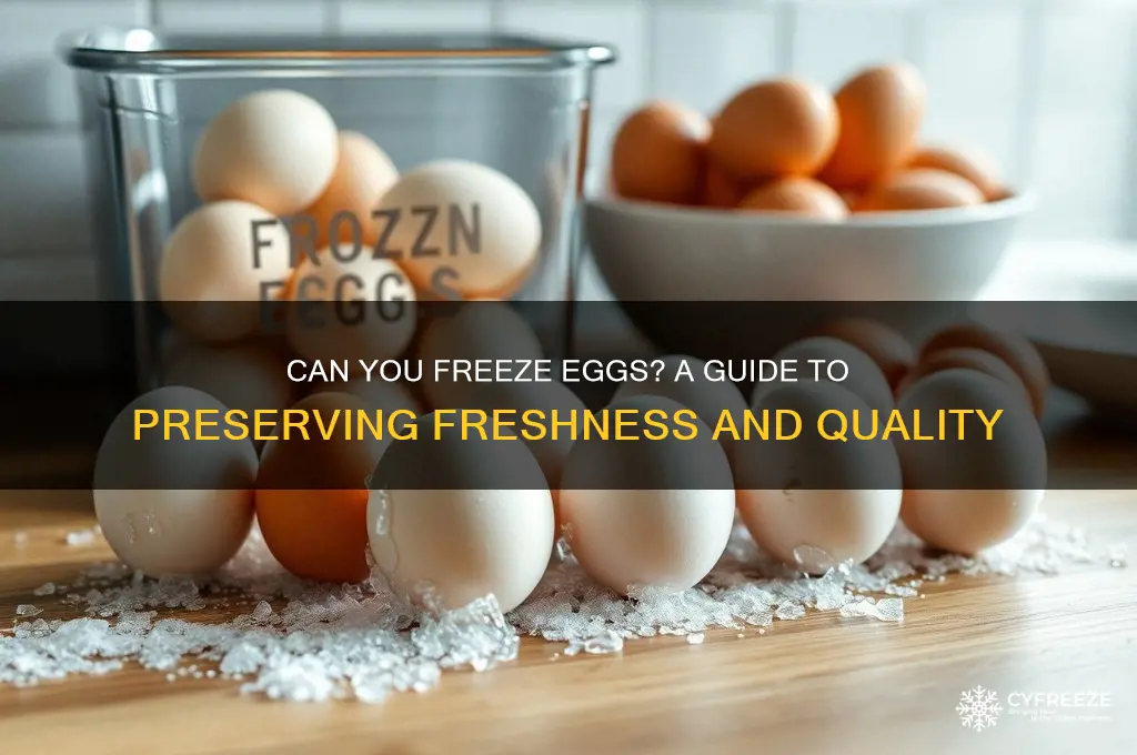 can gou freeze eggs