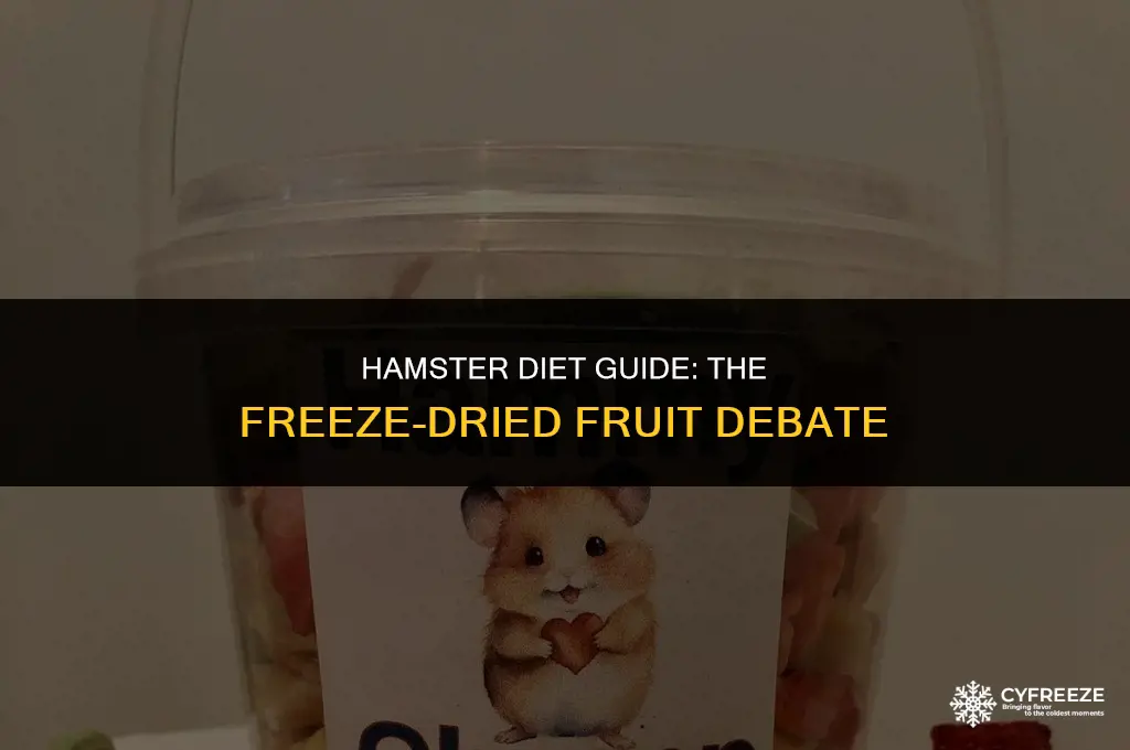can hamsters eat freeze dried fruit