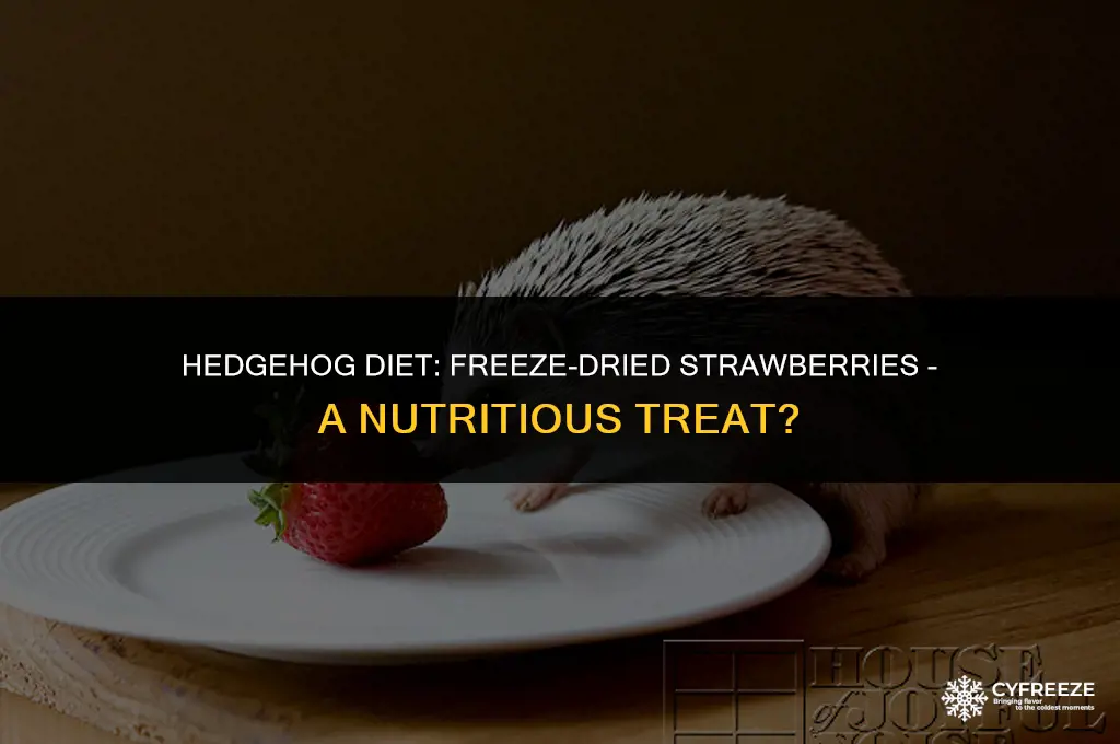 can hedgehogs eat freeze dried strawberries