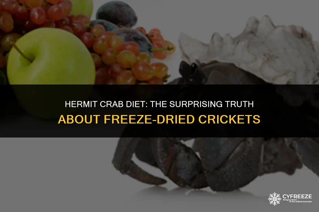 can hermit crabs eat freeze dried crickets