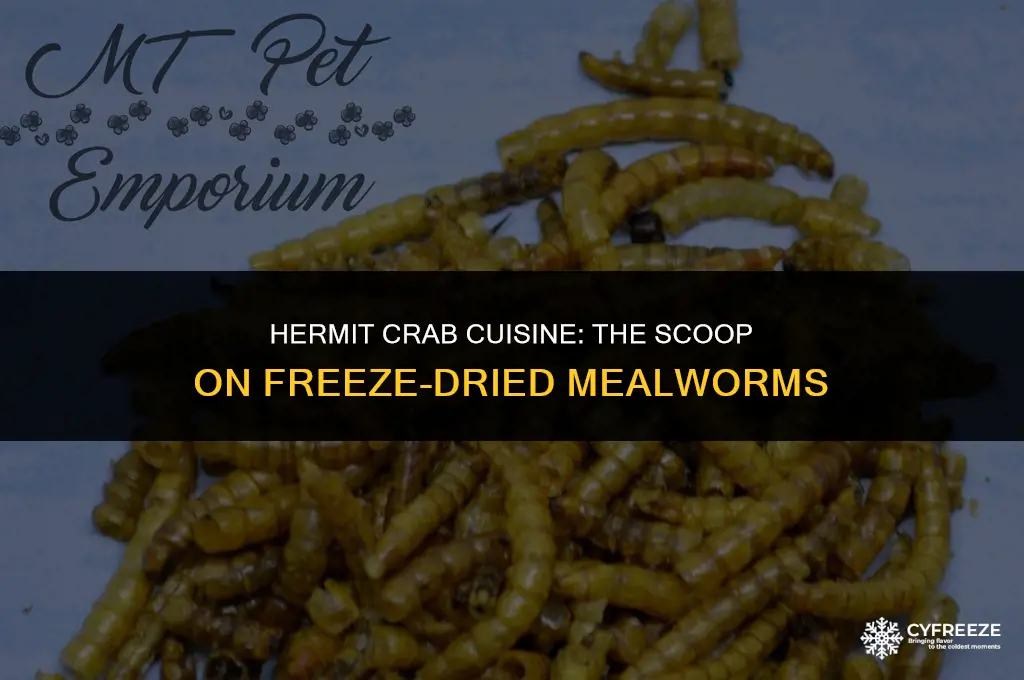 can hermit crabs eat freeze dried mealworms