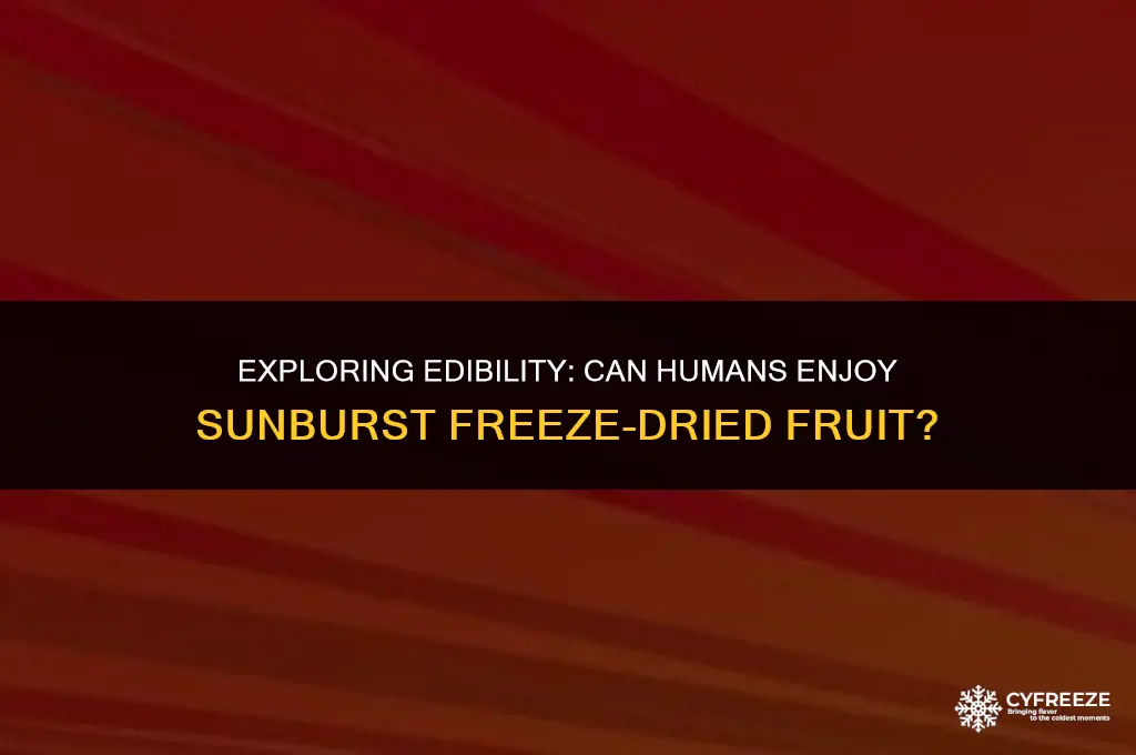 can humans eat sunburst freeze dried fruit