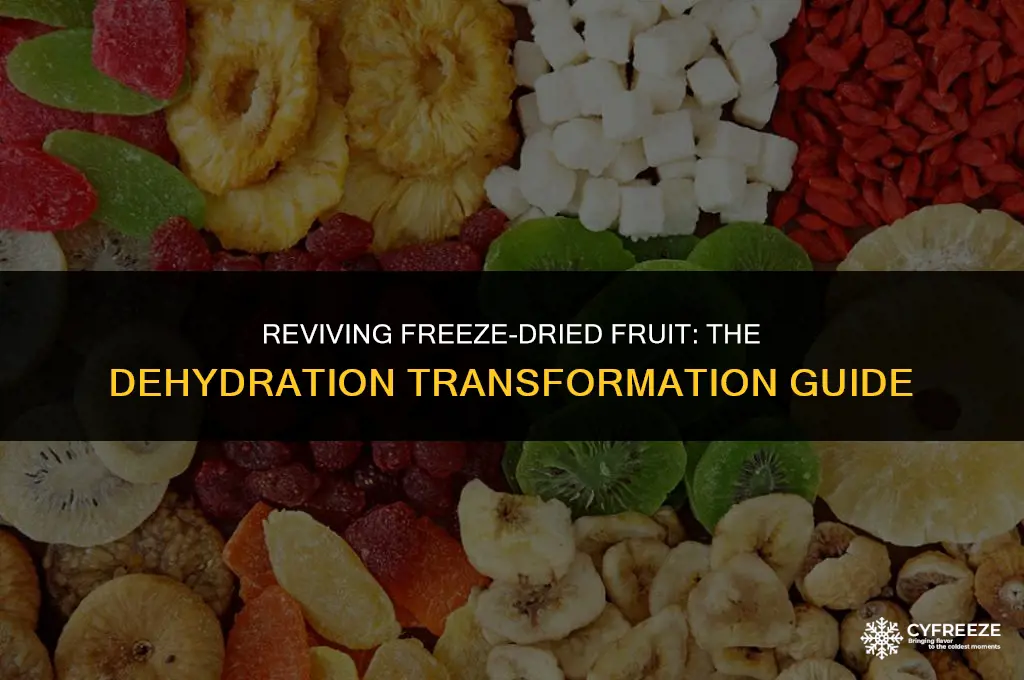 can i change freeze dried fruit to dehydration