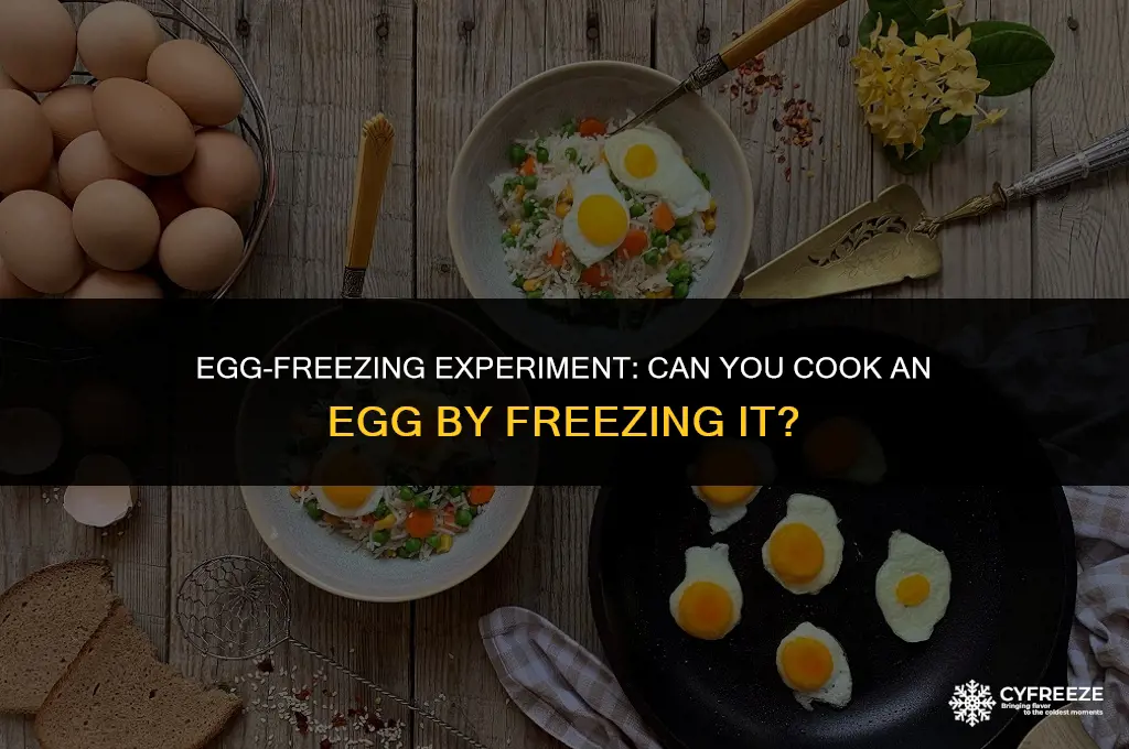 can i cook an egg by freezing it