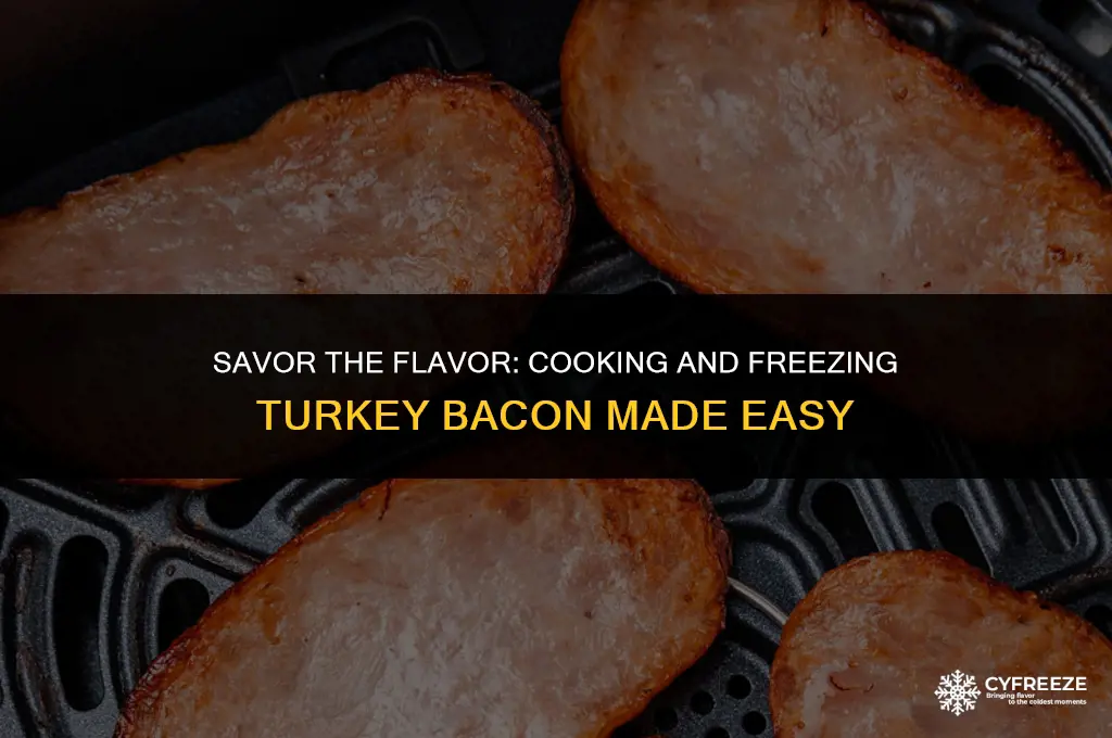 can i cook and freeze turkey bacon