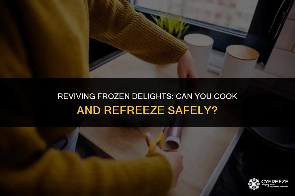 can i cook and then freeze prevuously frozen