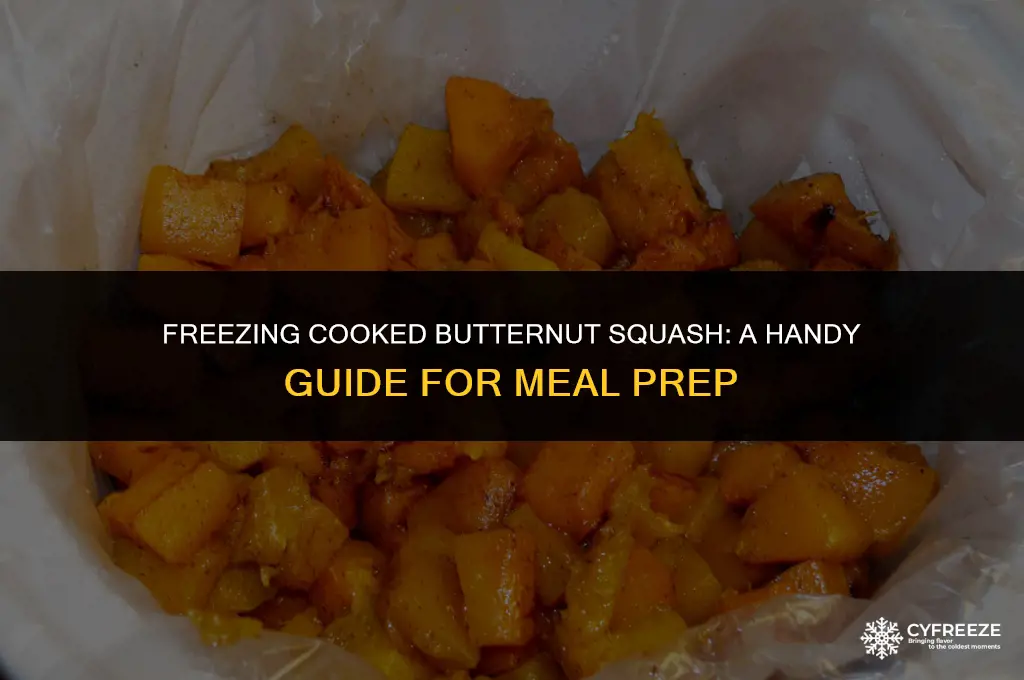 can i cook butternut squash and then freeze it