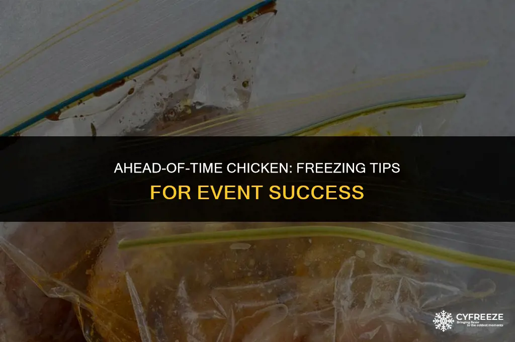 can i cook chicken ahead of event and freeze
