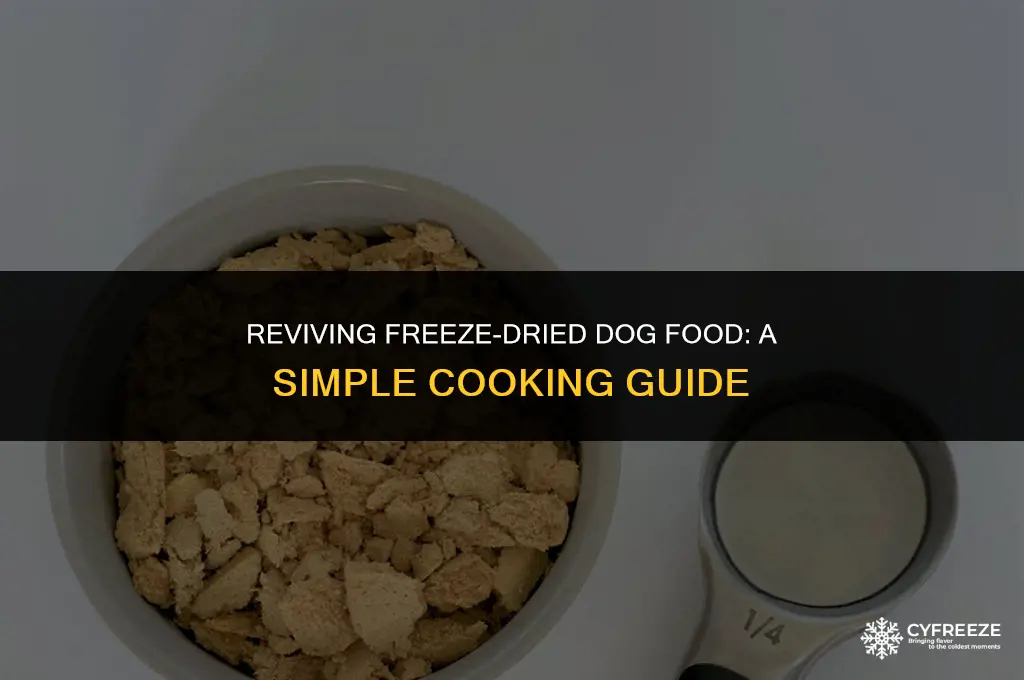 can i cook freeze dried dog food
